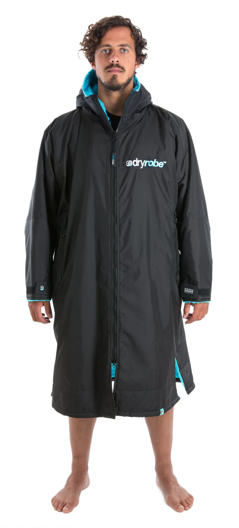 Dryrobe Long Sleeve Black/Blue-6